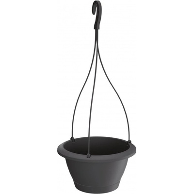 Prosperplast RESPANA W Květináč závěsný 27 cm antracit