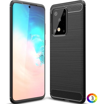 Image 1 of Samsung Galaxy S20 Ultra Удароустойчив Carbon Fiber Калъф и Протектор