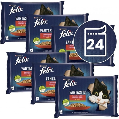 Felix Fantastic Duo lahodný výber so zeleninou v želé 24 x 85 g