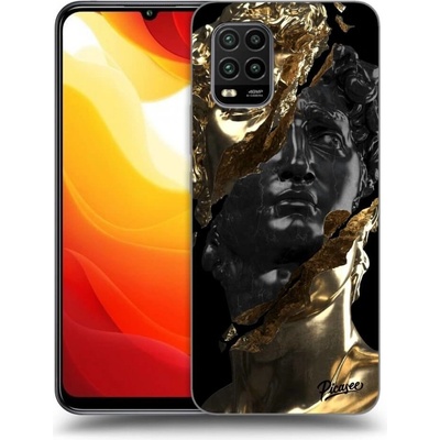 Pouzdro Picasee silikonové Xiaomi Mi 10 Lite - Black Gold černé