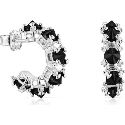 Tous Jedinečné kruhové náušnice s onyxem Color Pills 1004013100