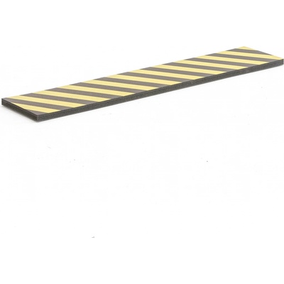 Pěnová ochrana, PU, D 1200 x V 250mm, tl. 25mm, žlutá/černá