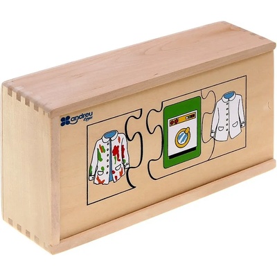 ANDREU Toys Дървен пъзел Andreu toys - Последователности (16160)