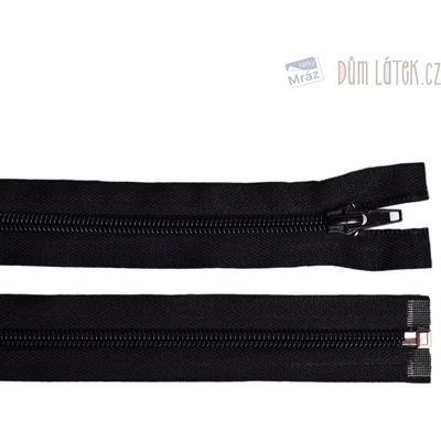 Zips špirálový 6mm deliteľný 30cm čierny