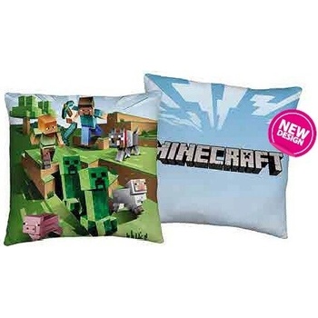 Halantex Obojstranný vankúš Minecraft motív Farma 40x40
