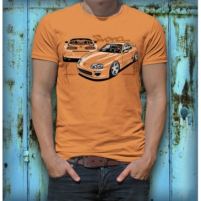 Tričko Toyota Supra MK4 Oranžová