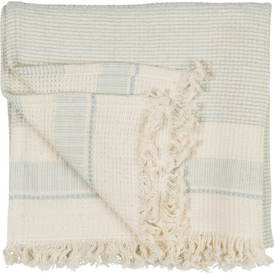 Ib Laursen Bavlněný ručník Hammam Light Blue 50 × 100 cm, modrá barva, textil – Zboží Dáma