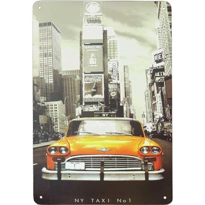 plechová retro tabuľa NY TAXI No1