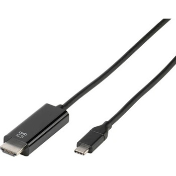 Image 1 of Vivanco Кабел Vivanco 45512 Адаптер кабел, USB Type-C(м) към HDMI (м), черен (45512)