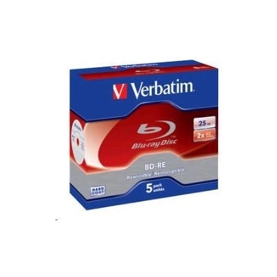 Verbatim BD-RE(5-pack)Blu-Ray/Jewel/2x/25GB (43615)
