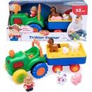 Kiddieland 24752 traktor so zvieratkami Activity so zvukom a svetlom zelená