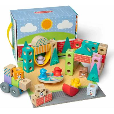 Melissa & Doug Blockables stavebnica mesto 73 ks