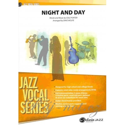 Night and Day vocal tenor sax solo & jazz band grade 35 / partitúra + party