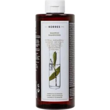 KORRES Шампоан промо против пърхот и сух скалп с лаврово дърво и ехинацея, Korres Laurel & Echinacea Shampoo Against Dandruff & Dry Skin 400ml
