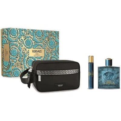 Versace Eros Dárková sada, EDT 100 ml + EDT 10 ml + kosmetická taška