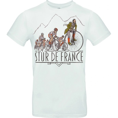 Baštrng tričko Štúr De France biele