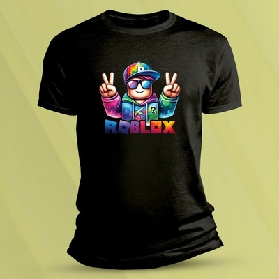 Sandratex Bavlněné dětské tričko Roblox hráč 2 Černá – Zbozi.Blesk.cz