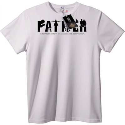 NOONEBRAND Тениска За деня на бащата: Любов и саможертви - 3XL, Black
