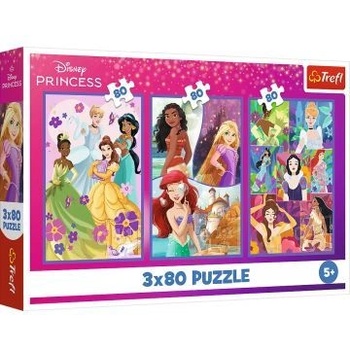 Trefl Trefl: Disney Princess Girlfriends - 3 x 80 части пъзел