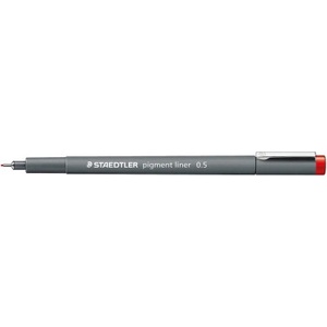STAEDTLER Тънкописец Staedtler Pigment Liner 308, 0.5, червен (22909-А-0.5 ЧЕРВЕН)