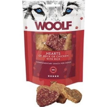 Woolf Duck & Chicken Hearts 100 g