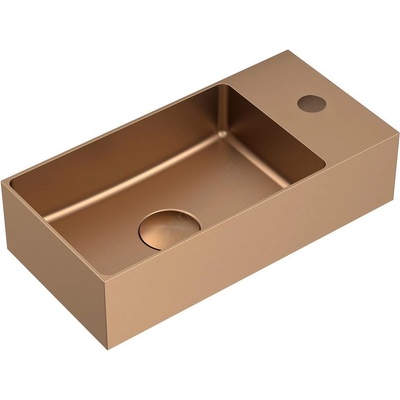 SAPHO - Окачена мивка AURUM 36, 5x18 см матова медна (SH0655)
