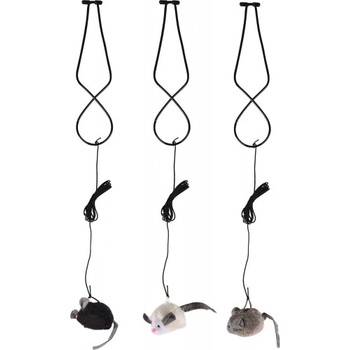 Flamingo Toy Robbie Mouse Multiple colours - играчка за котки, закачаща се мишка със звук - 1 бр, Белгия - 504345