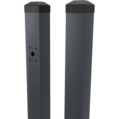 EKOfence plotový stĺpiky závesový a dorazový k dizajnovým bránkam 80x80x2000mm 15760