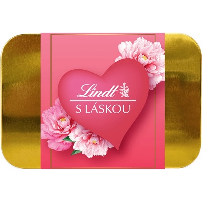 Lindt Lindor Zlatá plechovka s pralinkami s Láskou 200 g