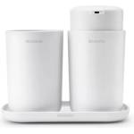 Brabantia Комплект аксесоари за баня Brabantia ReNew 1003492, 3 части, 250 мл, Устойчиви на корозия, Бял (1003492)