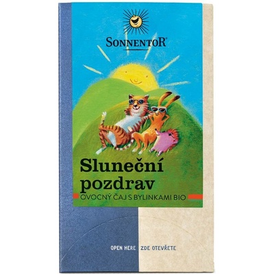 Sonnentor Sluneční pozdrav BIO ovocný čaj dvoukomorový sáček 18 x 2,5 g
