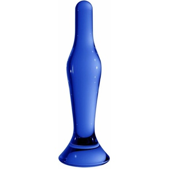 Shots Toys Shots Chrystalino Flask blue skleněné dildo