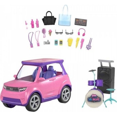 Mattel Big City Big Dreams Samochód + Koncertowa scena 2w1