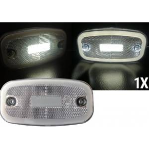 LED Бял Светодиоден Габарит Маткер Токос , 122mm x 63mm , с Три Функции 12V-24V