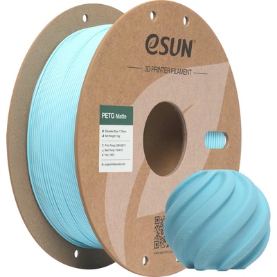 eSUN PETG-Matte Light Blue - 1, 75 mm / 1000 g (PETG-MT175Q-U1P1)