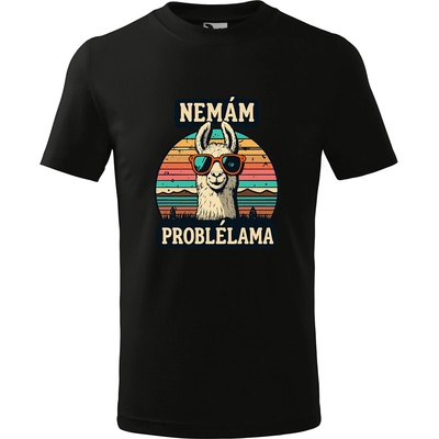 Handel detské tričko Nemám problélama čierna