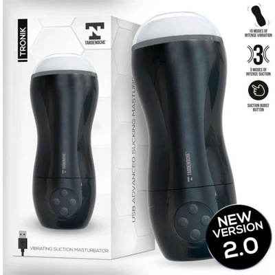 Black & White Вибриращ и засмукващ мастурбатор Tronik