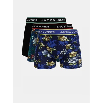 Jack & Jones Комплект от три боксерки Jack & Jones Flower в синьо и черно Jack & Jones | Sin | МЪЖЕ | XL
