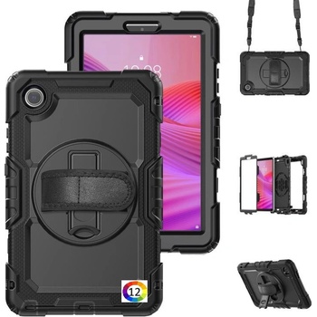 Lenovo Удароустойчив силиконов калъф със задна част от PC и Лента през рамо за Lenovo Tab One TB-305FU / Tab K9| 11 Цвята | С протектор