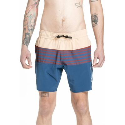Meatfly мъжки плувни шорти Keith Boardshorts 17" Navy / Latte | Синя | Размер Meatfly | Sin | МЪЖЕ | M