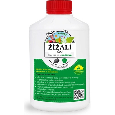 Mesiho žížalí čaj s kopřivou a biouhlíkem 1 l