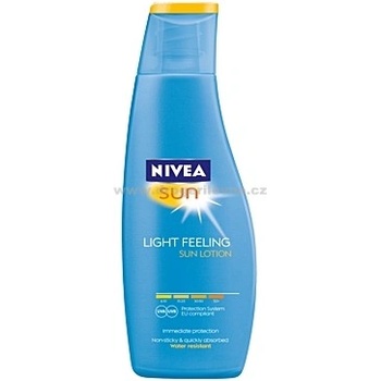 Nivea Sun Light Feeling lehké pečující mléko na opalování SPF20 200 ml