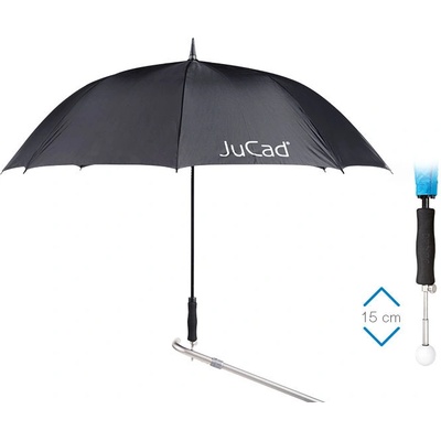 JuCad Telescopic Umbrella Automatic černá