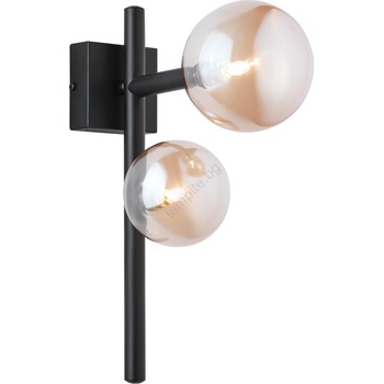 JUPITER 1906 - Стенно осветително тяло NEPTUN 2xG9/14W/230V черно/димно бежово (10701906)