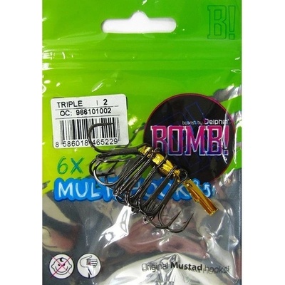 Delphin Trojháčik Bomb MultiHook Triple veľ.2 6 ks