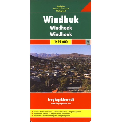 Plán města Windhoek
