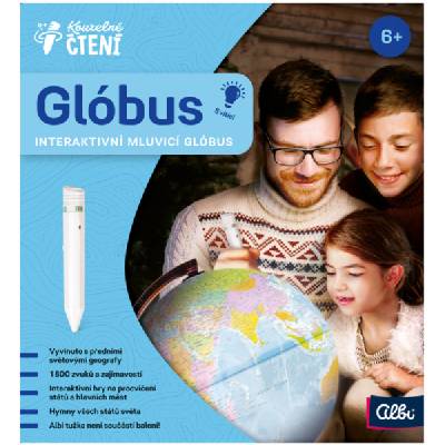 ALBI Kouzelné čtení Glóbus 4.0 interaktivní na adaptér 2023 Světlo