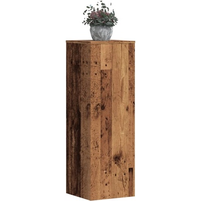 vidaXL Стойки за растения 2 бр старо дърво 33x33x100см инженерно дърво (3307889)