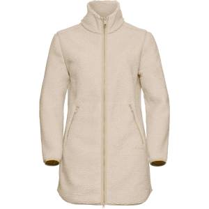 Jack Wolfskin Дамско поларено яке Jack Wolfskin Women's High Curl Coat Fleece jacket - Oyster (105-6295-0413)