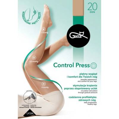 Gatta Dámské punčochové kalhoty Control Press 20 DEN zlatý